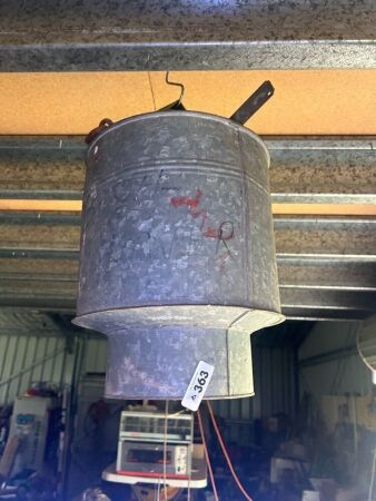 Galvanised shower bucket (CHOICE 362 - 365)