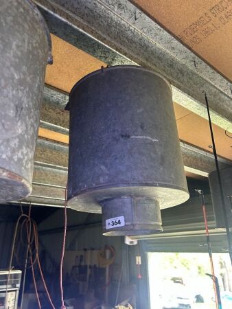 Galvanised shower bucket (CHOICE 362 - 365)