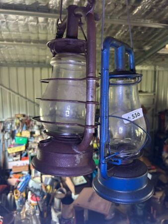 2x kerosene lanterns