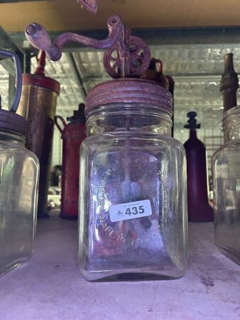 BLOW BUTTER CHURN bottle with churn - incomplete