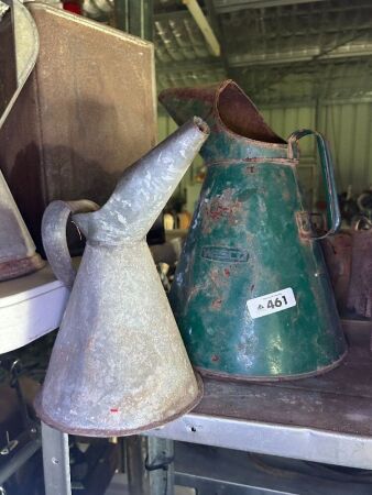 2x tin fuel pitchers