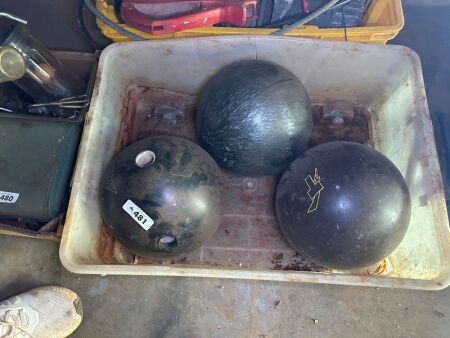 3 bowling balls