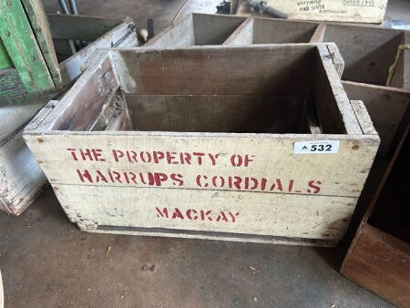 HARRIS CORDIALS crate