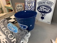 Collection of Ford Merchandise inc. Bucket, Towel, 3 Tin Signs & Checkered Flag - 2