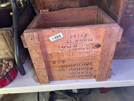 Wooden crate