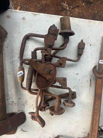 Assorted braces, hand drill