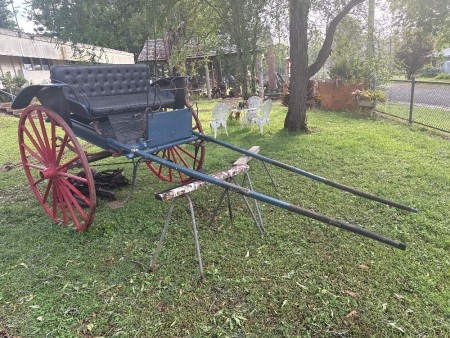 Vintage sulky made by D Ferguson (Toowoomba)