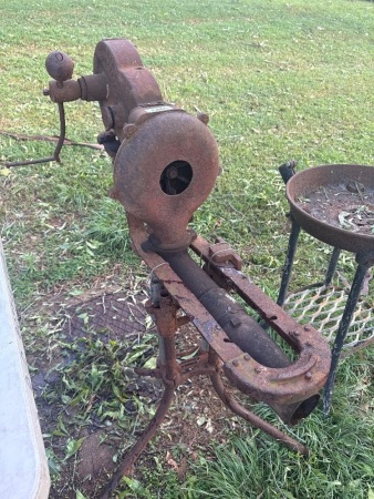 Geared forge blower on legs - Lancaster USA