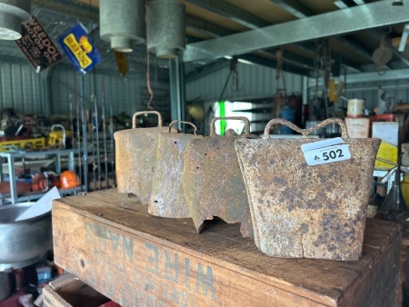 4 Assorted bells for refurbishment - no dongers