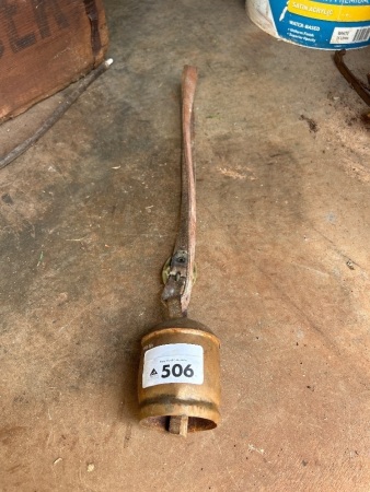 Condamine bell with strap - 3 1/2in to the shoulder