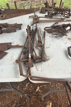 Assorted braces and post augers