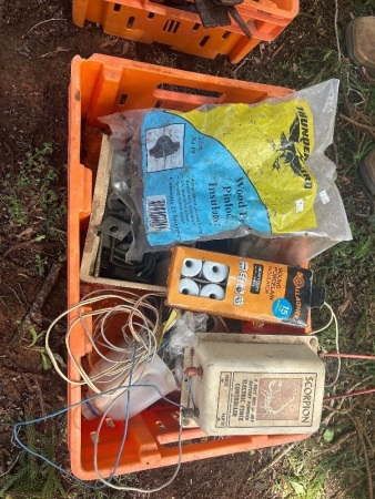 scorpion Electric fence controller insulators and various clamps also post drills