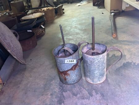 2x carbide lamps