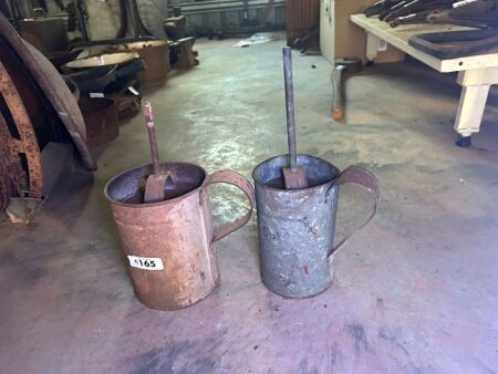 2x carbide lamps