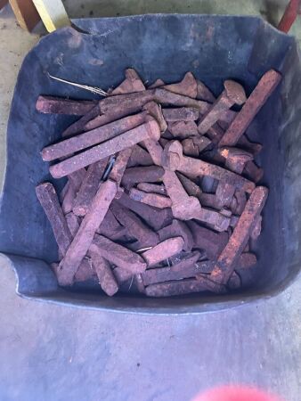 Quantity of railway dog spikes