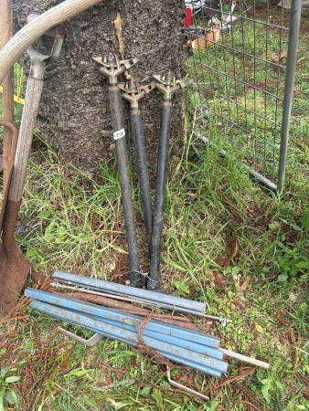 Irrigation stand pipes and metal pieces