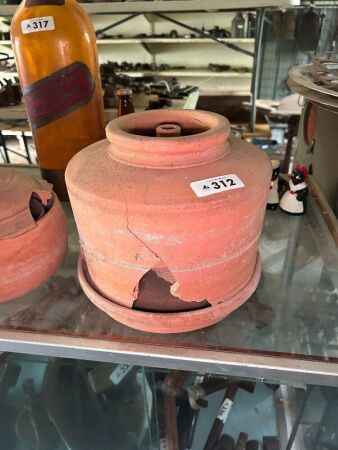 Butter cooler - terracotta - for repair