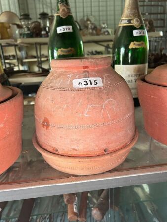 Butter cooler - terracotta