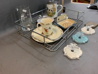 Asstd Lot Inc Enamel Ware, Steins, Drawer Handles & Bunnykins (As Is) - 2