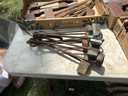 Brass letter and number brands