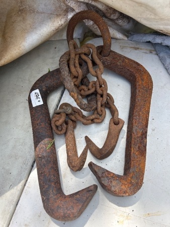 2x heavy duty loggers dogs
