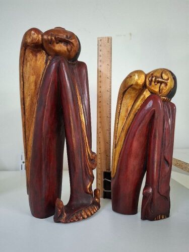 Pair of Wooden Figurines