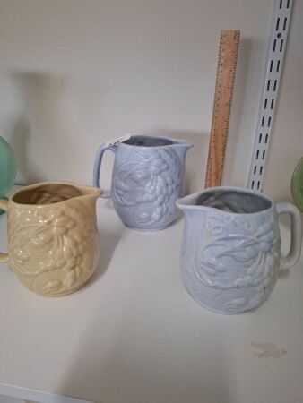 3 Vintage McCoy Pottery Jugs