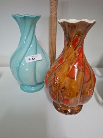 2 Mid Century Vases