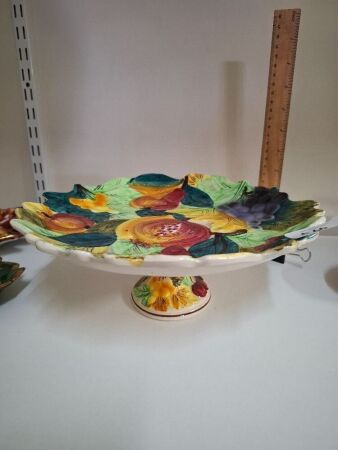 Hand Painted Italian Cake Stand