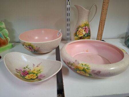 Crown Devan Feildlings Hand Painted England Rose Inspired Ceramics