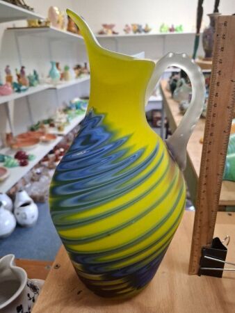 Mid Century Hand Blown Glass Vase