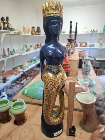The Golden Wooden Mermaid