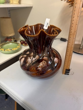 Hand Made Brown Glaze Ceramic Vase