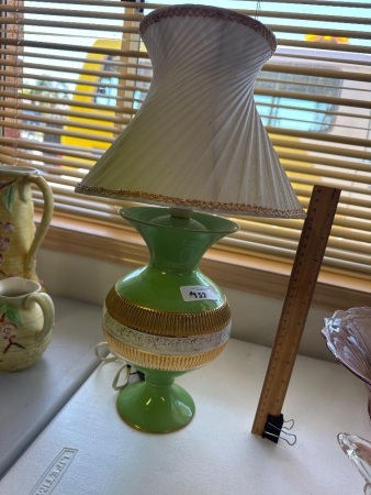 Mid Century Green Table Lamp Italy