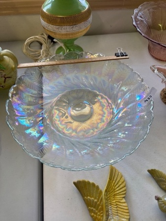 Opaque Glass Fruit Bowl