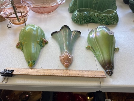 Pates Pottery Australia & Royal Winton Wall Vases