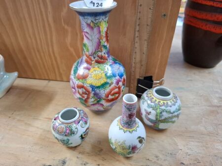 Hand Painted Chinese Vases