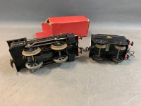 Vintage Hornby Clockwork O Gauge Engine 60199 + Matching Wagon with Box - 6