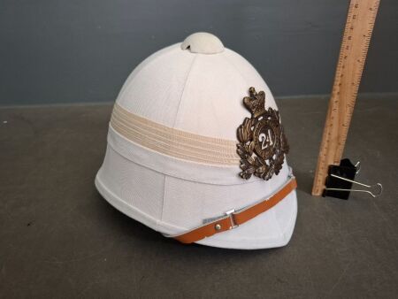 British Pith Helmet 24th Foot Regiment - Zulu Wars
