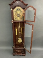 Contemporary Longcase Clock with Lookalike Brass Fittings - 3