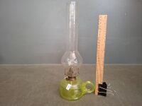 Uranium Glass Finger Oil Lamp - Yellow - 2