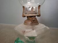 Uranium Glass Finger Oil Lamp - Green/Blue - 3