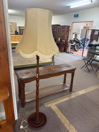 Mid Century Wooden Floor Lamp