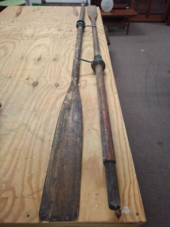 Pair of Vintage Boat Oars