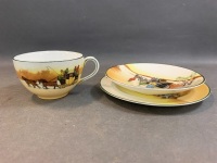 Vintage Royal Doulton Coaching Scenes Trio - 4