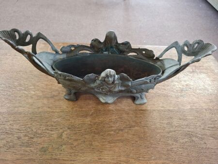 Ornate French Brass Jardiniere