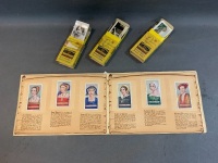 Vintage Kings & Queens Cig Card Album Full + 3 Sets Vintage Cig Cards in Cig Packets - 4