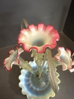 Victorian Uranium Glass Epergne - 10