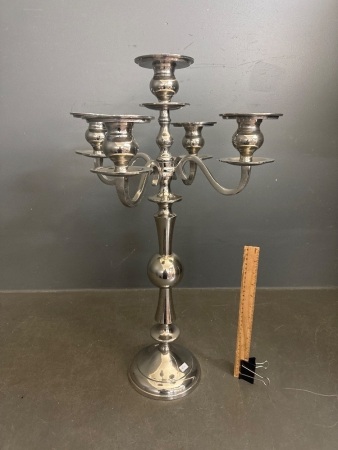 Large 5 Stem Metal Candle holder
