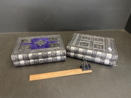 Silver Plated Elephant Inspired Jewellery Boxes